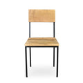 Handmade Timbergirl Reclaimed Mango Wood And Metal Chair Set Of 2