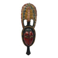 Handmade Tribal Peacock African Wood Mask Ghana
