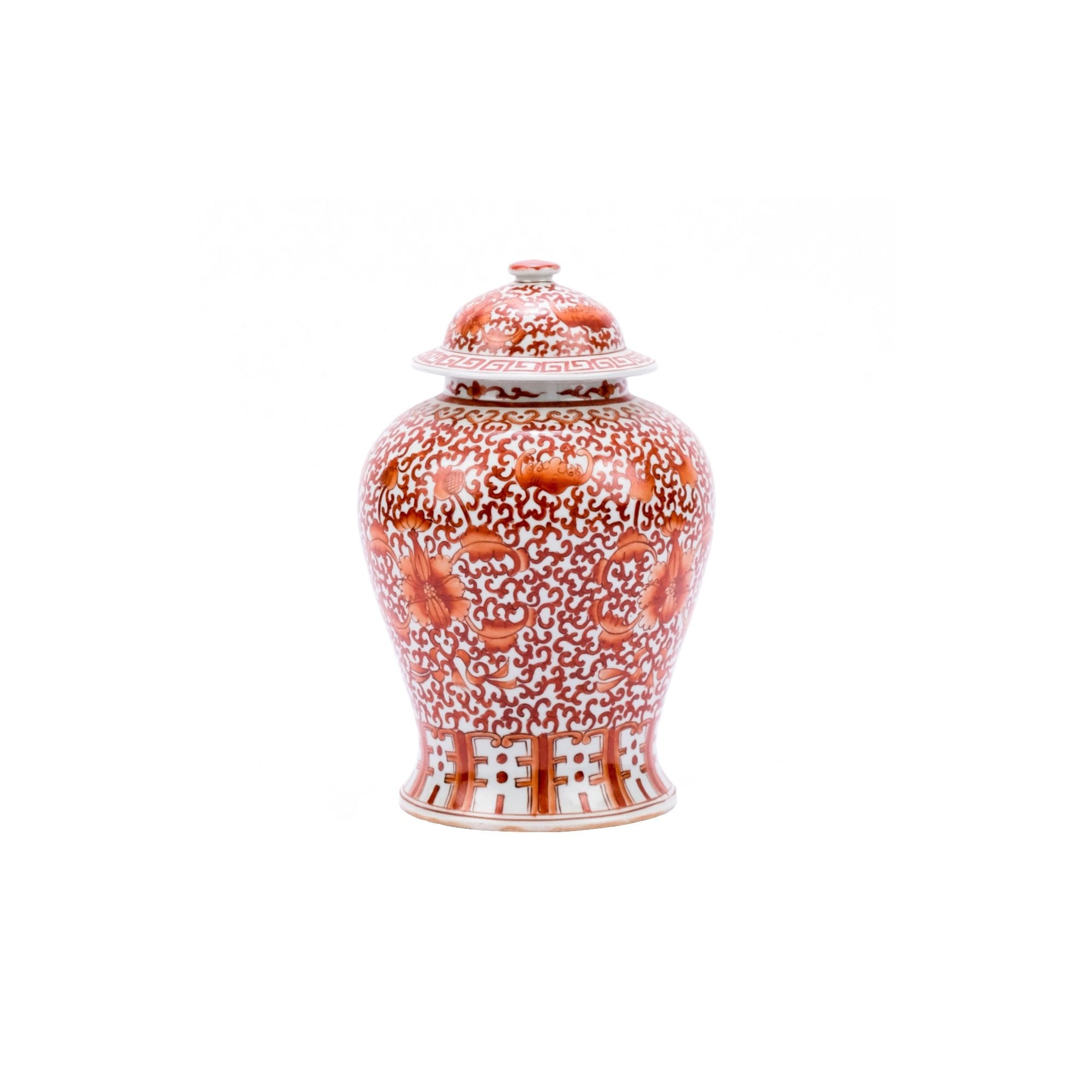Twisted Lotus Temple Decorative Jar