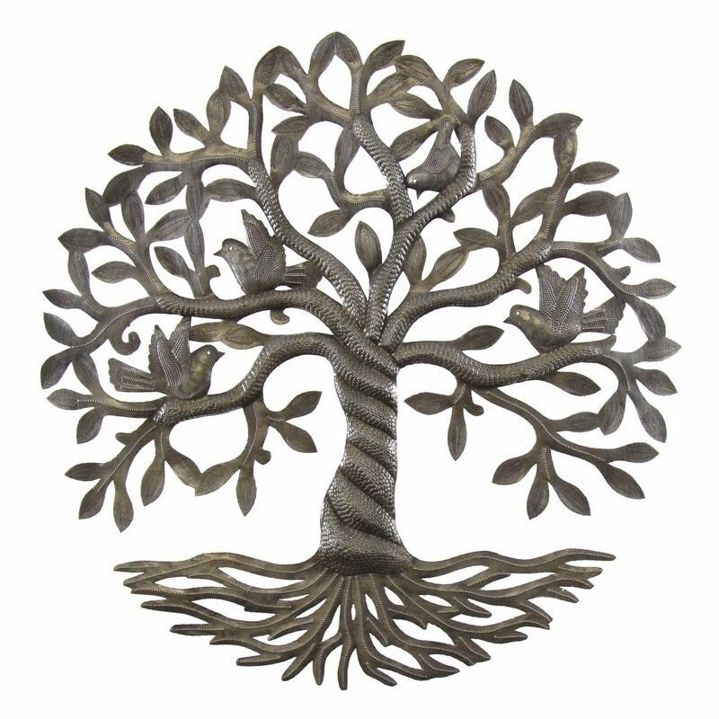 Handmade Twisted Tree Of Life Metal Wall Art Haiti