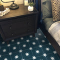 Venizia In Navy Blue And White Handmade 8X8In Moroccan Tile