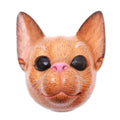 Handmade Watchful Cat Wood Mask Indonesia