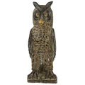 Handmade Watchful Owl Wood Sculpture Ghana 51 X 18 X 13
