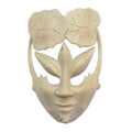 Handmade Water Lily Princess Wood Mask Indonesia