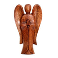 Handmade Wood Sculpture Angel Song Of Peace Indonesia