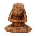 Handmade Wood Sculpture Asana Pose Yoga Frog Indonesia