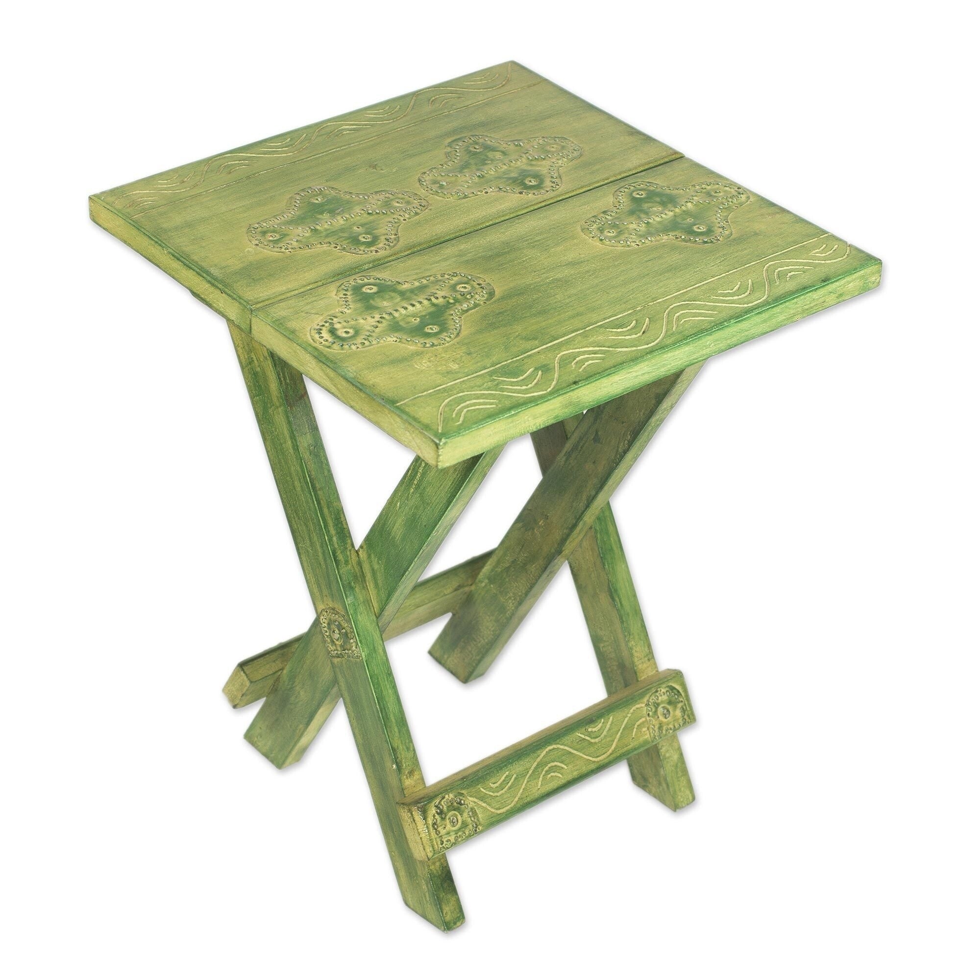 Handmade Wood Transformation Folding Table Ghana