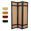 Handmade Wood And Jute 6 Foot 3 Panel Room Divider China