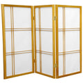 Handmade Wood And Rice Paper Double Cross 3 Foot Shoji Screen China