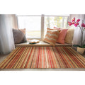 Handmade Wool Transitional Stripe Lori Toni Rug 9 X 12 9 X 12