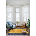 Handmade Wool Yellow Transitional Ombre Santa Fe Rug 8 X 10