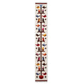 Handmade Aves Contemporary Handwoven Wool And Cotton With Self Fringe Multicolor Abstract Bird Theme Table Runner Peru