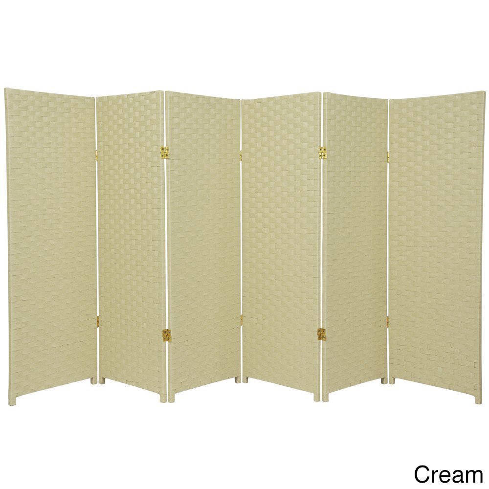 Handmade Woven Fiber 4 Foot 6 Panel Room Divider China