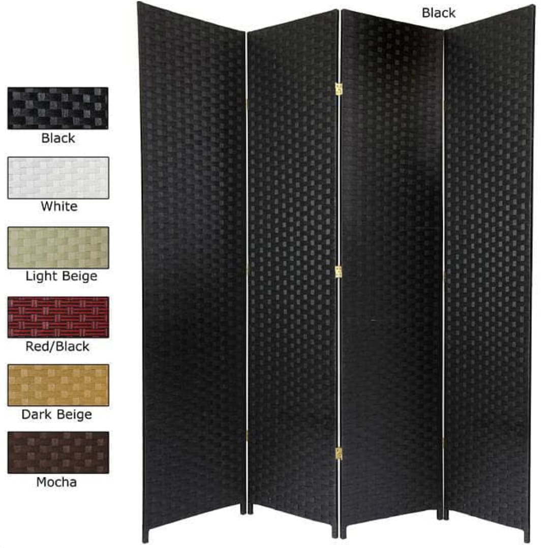 Handmade Woven Fiber 6 Panel 7 Foot Room Divider China