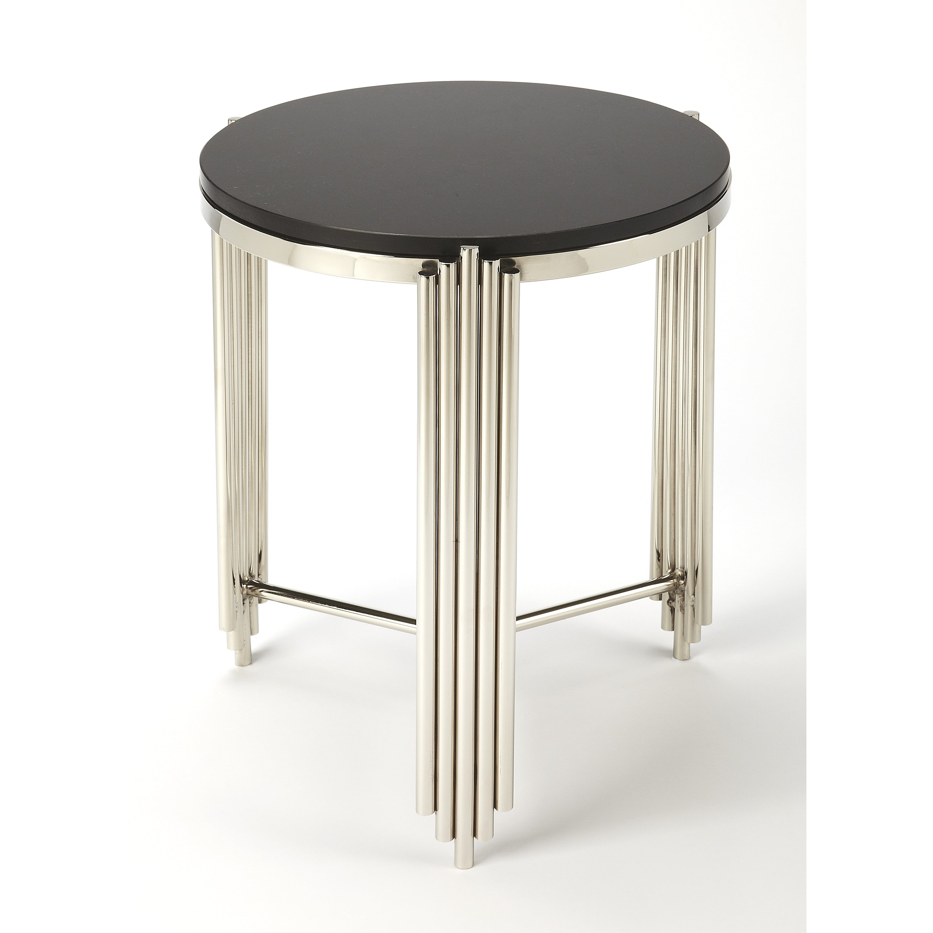 Butler Khalifa Black Granite End Table