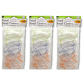 10 Piece Reusable Fitted Food Bowl Cover Set Includes 3 Sizes Fitting From 7 To 14 Bowls