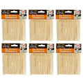 4 Natural Bamboo Wood Bar Party Skewer Picks 200 Pack Great For Cocktail Garnishes And Snacks