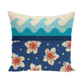Hang Ten Floral Print 18 Inch Pillow