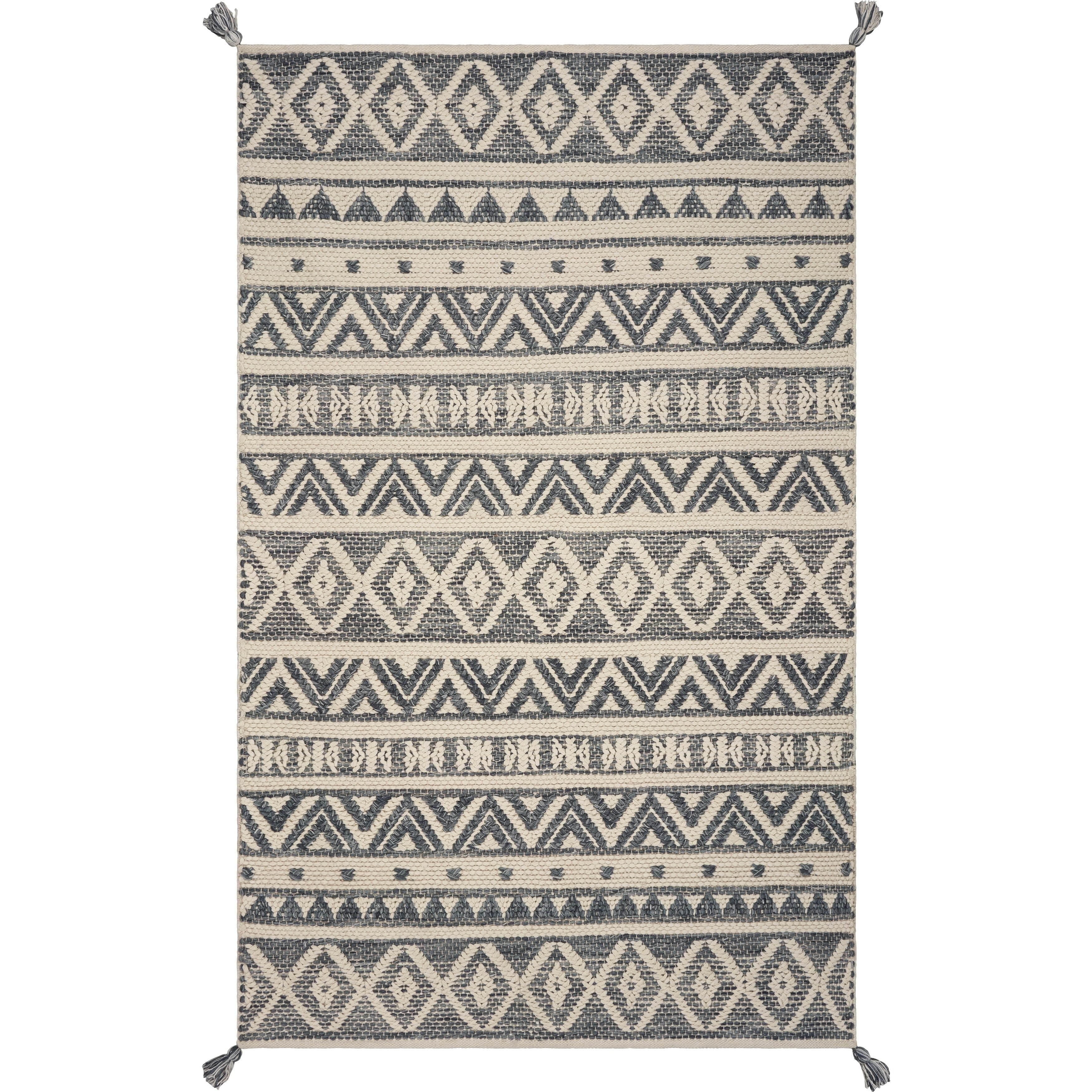 Hang Ten Malibu Grey Encinitas Rug 6 X 9