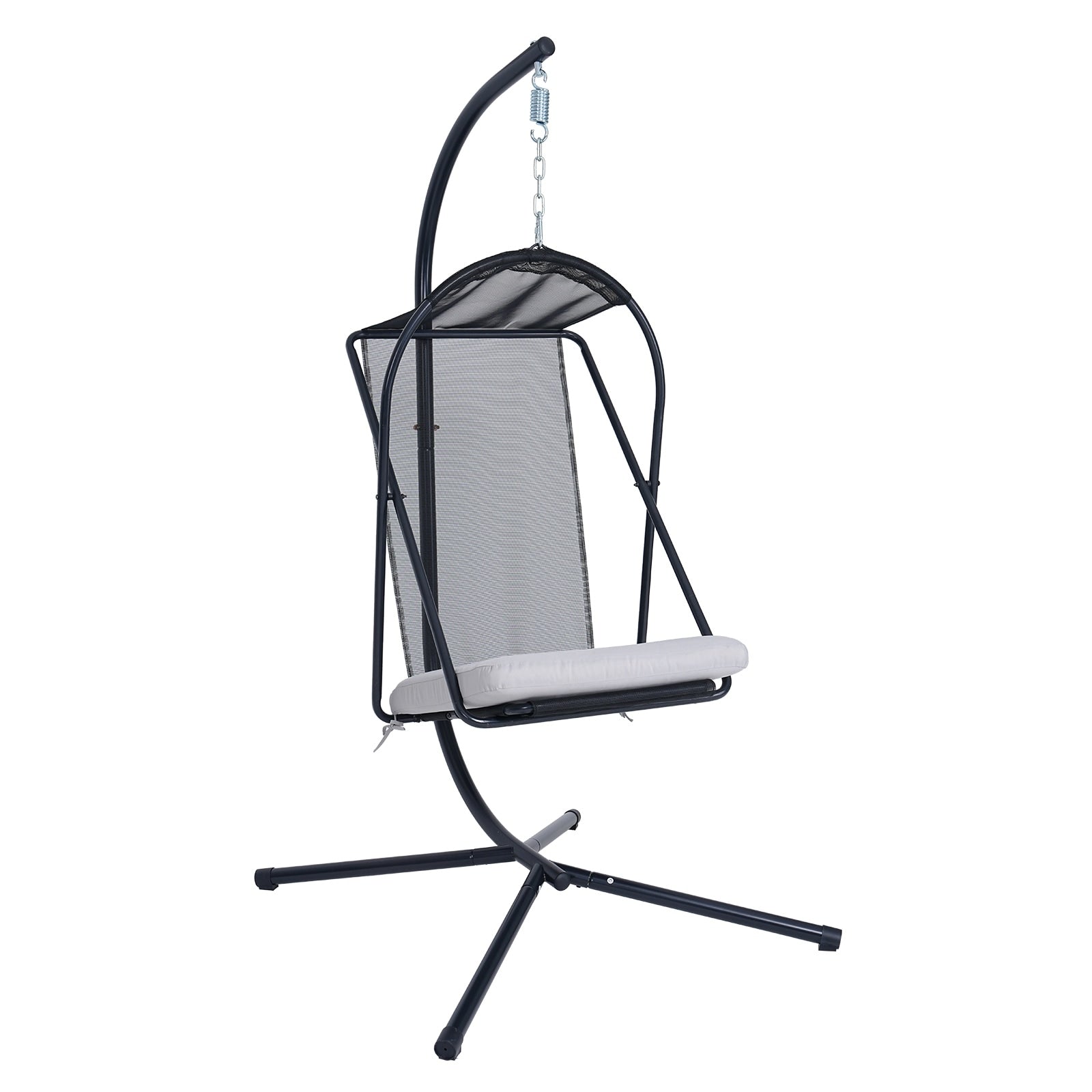 Hanging Egg Chair Wth Stand Patio Hammock Swing Chair With Water Uv Resistant Cushion For Bedroom Balcony Garden Indoor Outdoor