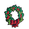 Hanging Holly Wreath With Bow Ekkolight 24 H