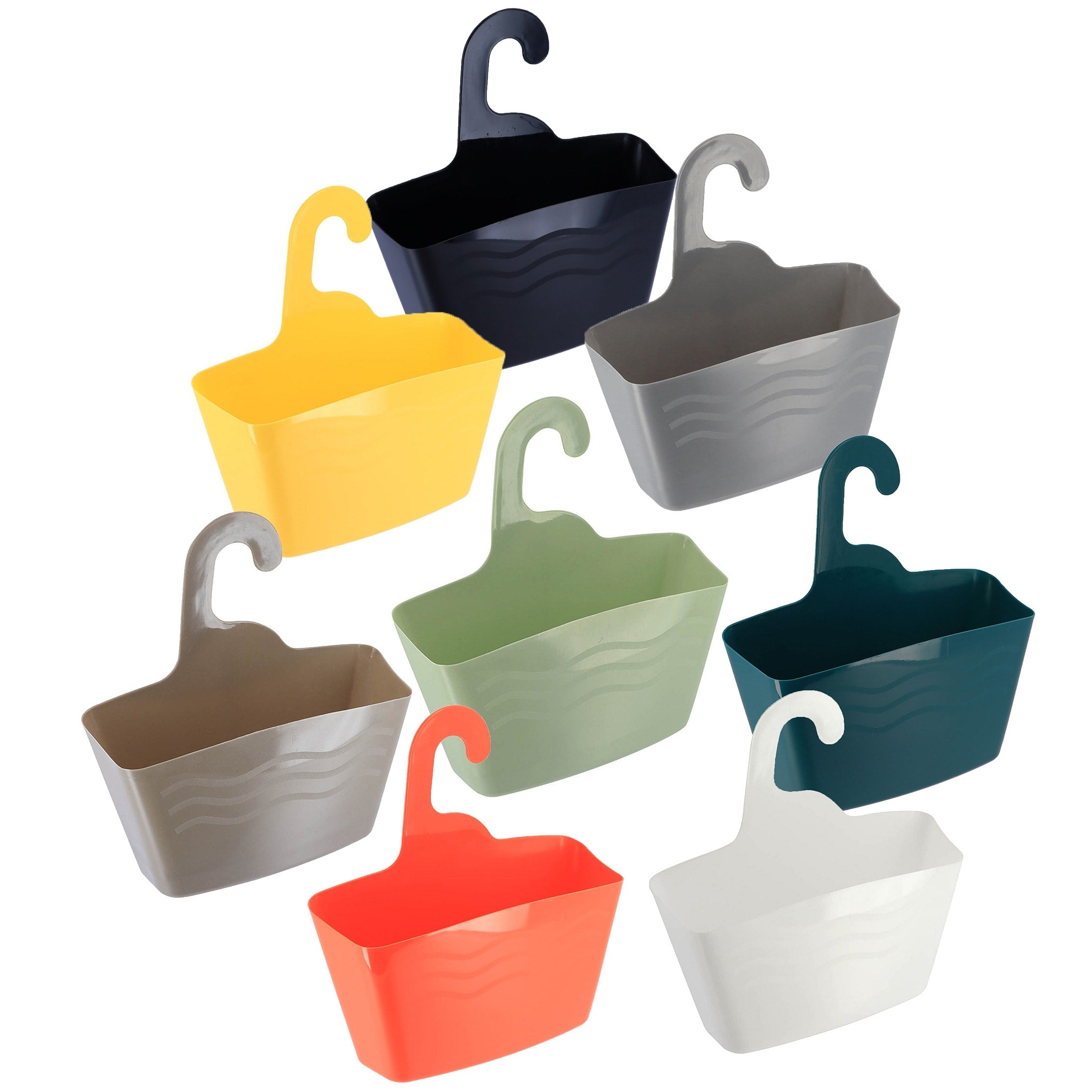 Evideco Wall Shower Caddy Plastic Basket With Hanger