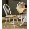 Hania 2 Tone Windsor Spindle Back Dining Chairs Set Of 4