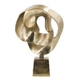 Hanna Decorative Sculpture Abstract Form Finish Gold Aluminum 25 Inch