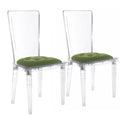 Hansel Transparent Acrylic Dining Chair Set Of 2