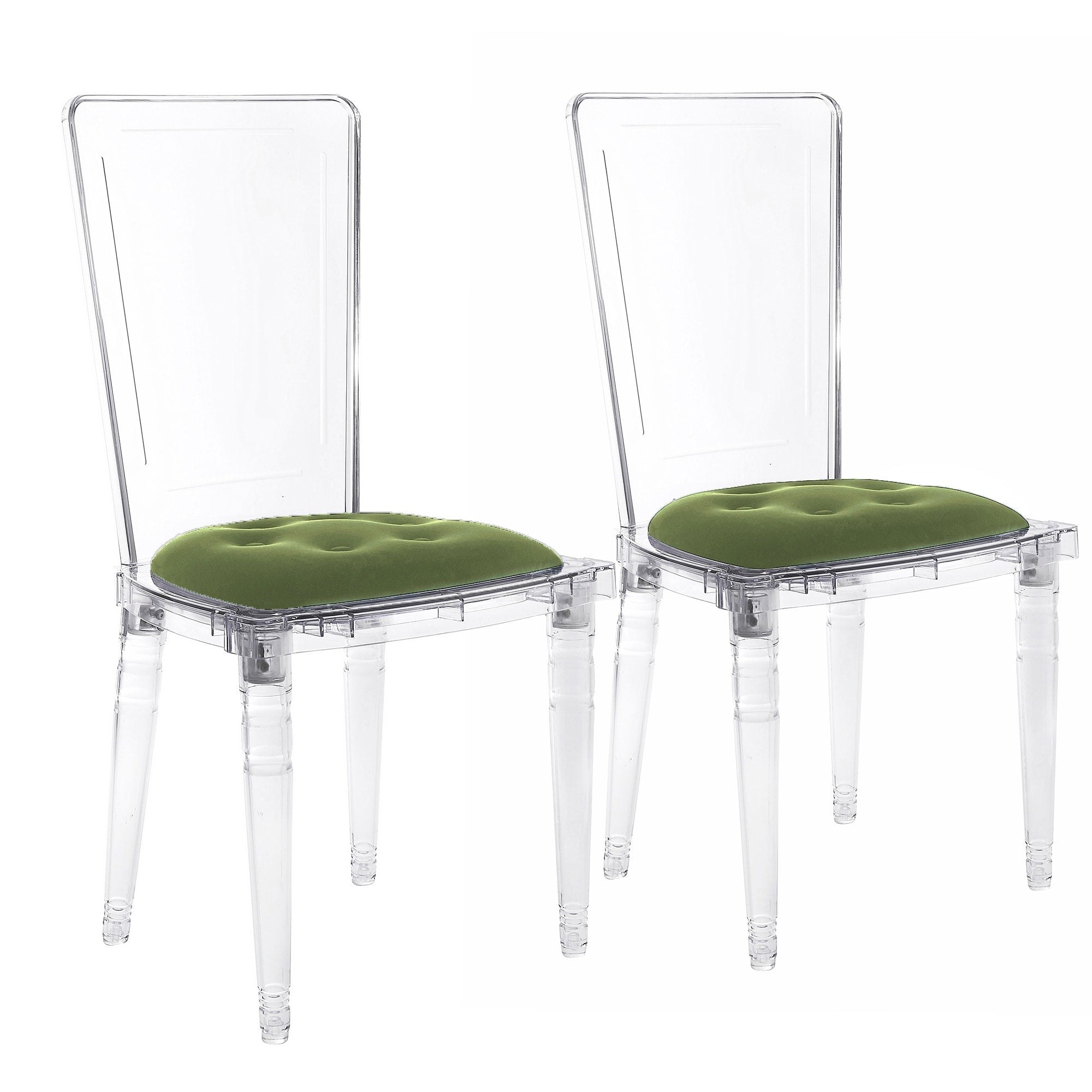 Hansel Transparent Acrylic Dining Chair Set Of 2