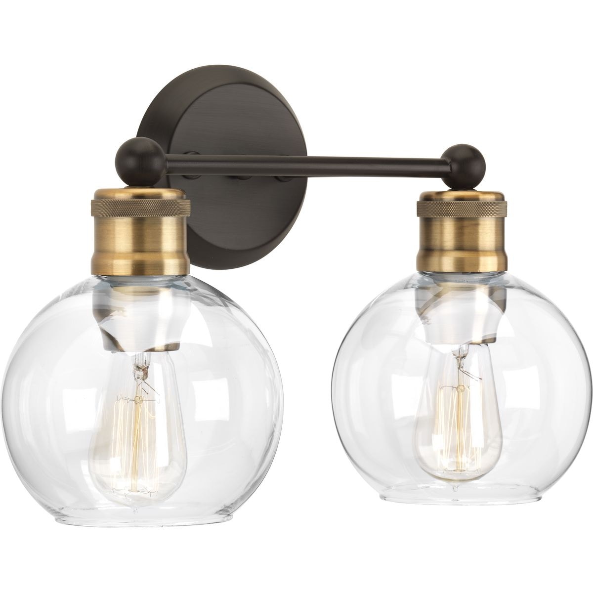 Carbon Loft Guillotin 2 Light Antique Bronze Bath Light