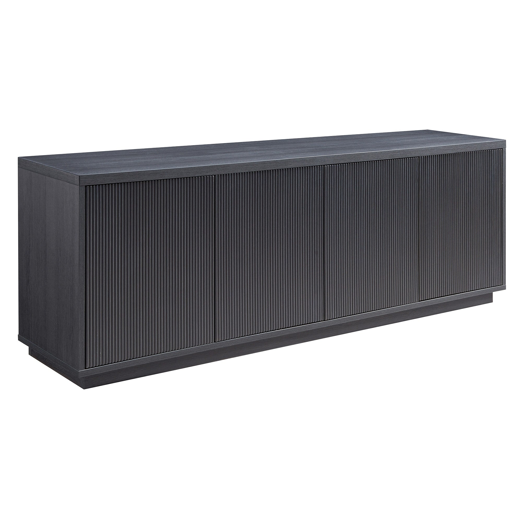 Hanson Rectangular Fluted Tv Stand For Tvs Up To 75 70 Wide