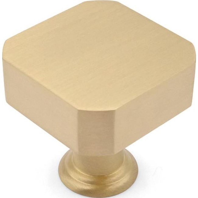 Hapny Home M28 Mod 1 1 8 Square Block Solid Metal Modern Cabinet Knob