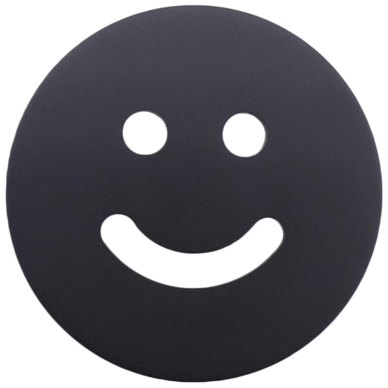 Hapny Home Sm 25 Smiley 1 1 2 Round Luxury Designer Solid Metal Emoji