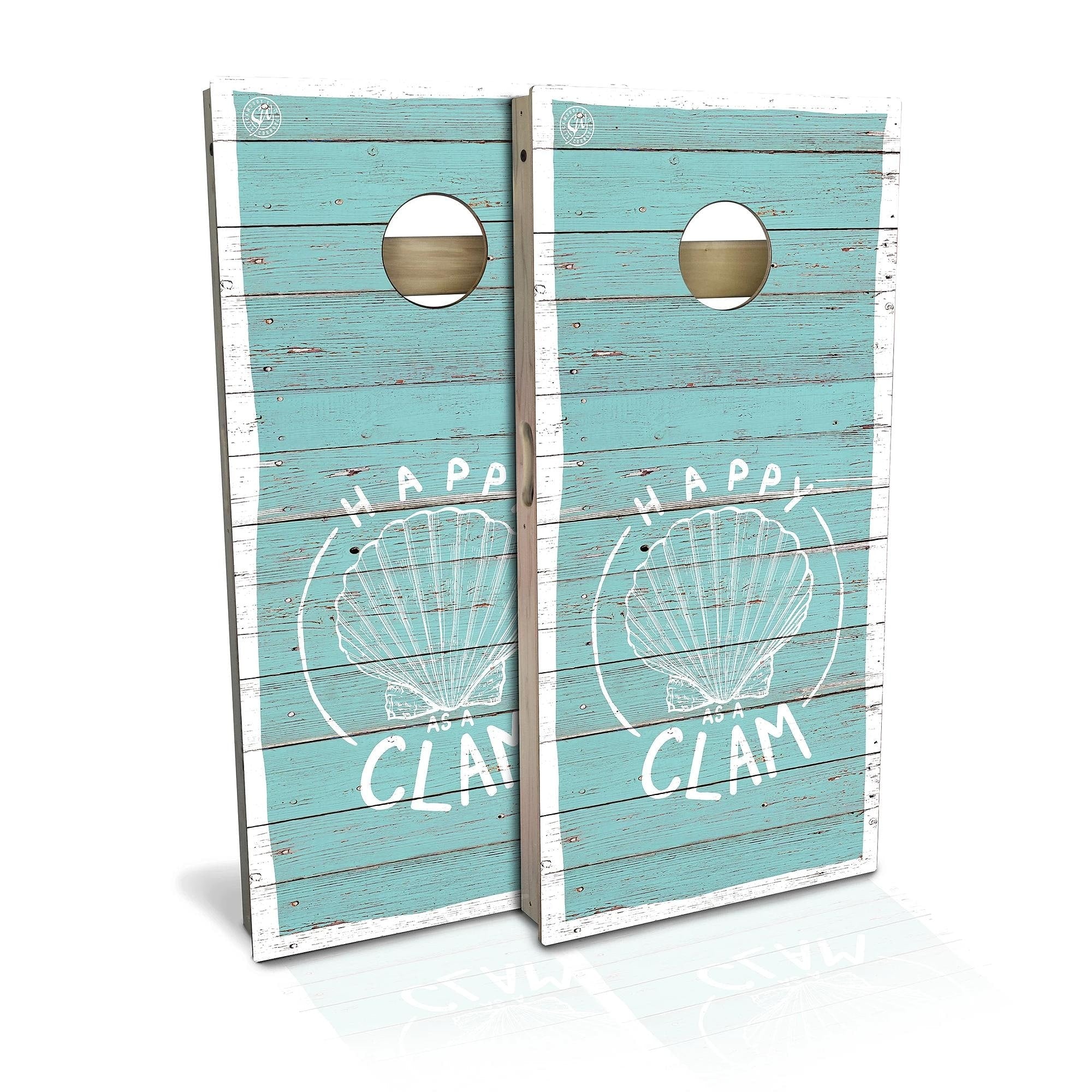 Happy As A Clam Cornhole Set Choose Your Size Accessories