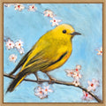 Happy Bird By Claire Lerner Framed Canvas Wall Art