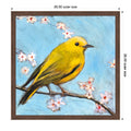 Happy Bird By Claire Lerner Framed Mounted Canvas Wall Art Print