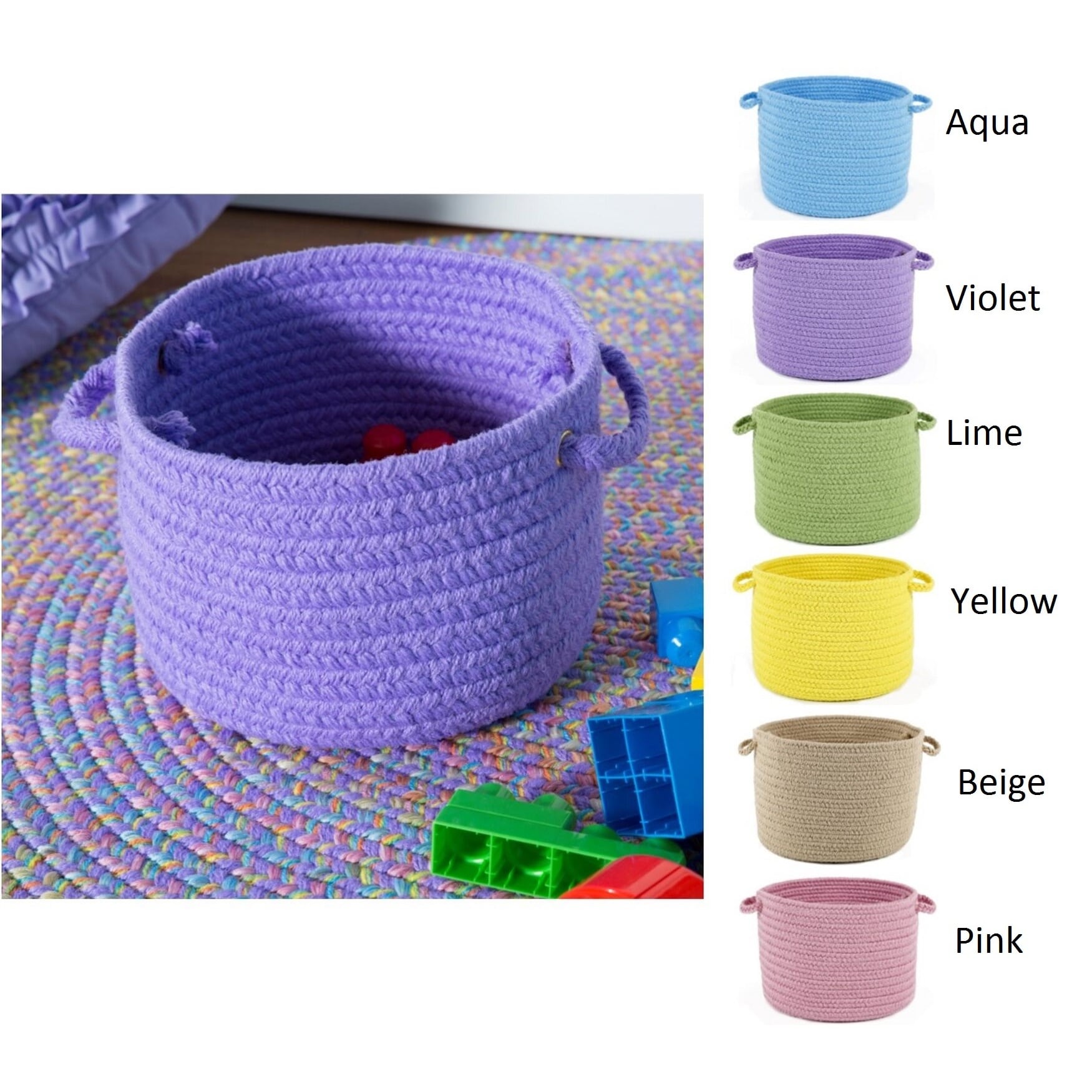 Happy Feet 12 X 18 Basket By Rhody Rug