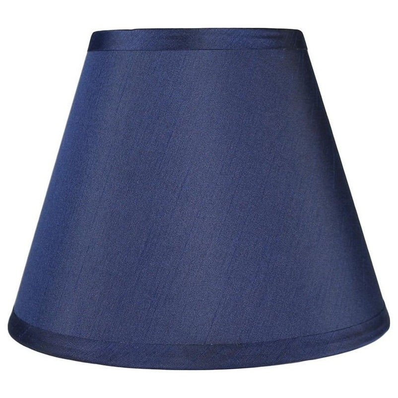 Hardback Faux Silk Conical Lamp Shade 5 Inch Top 9 Inch Bottom 7 Inch Slant