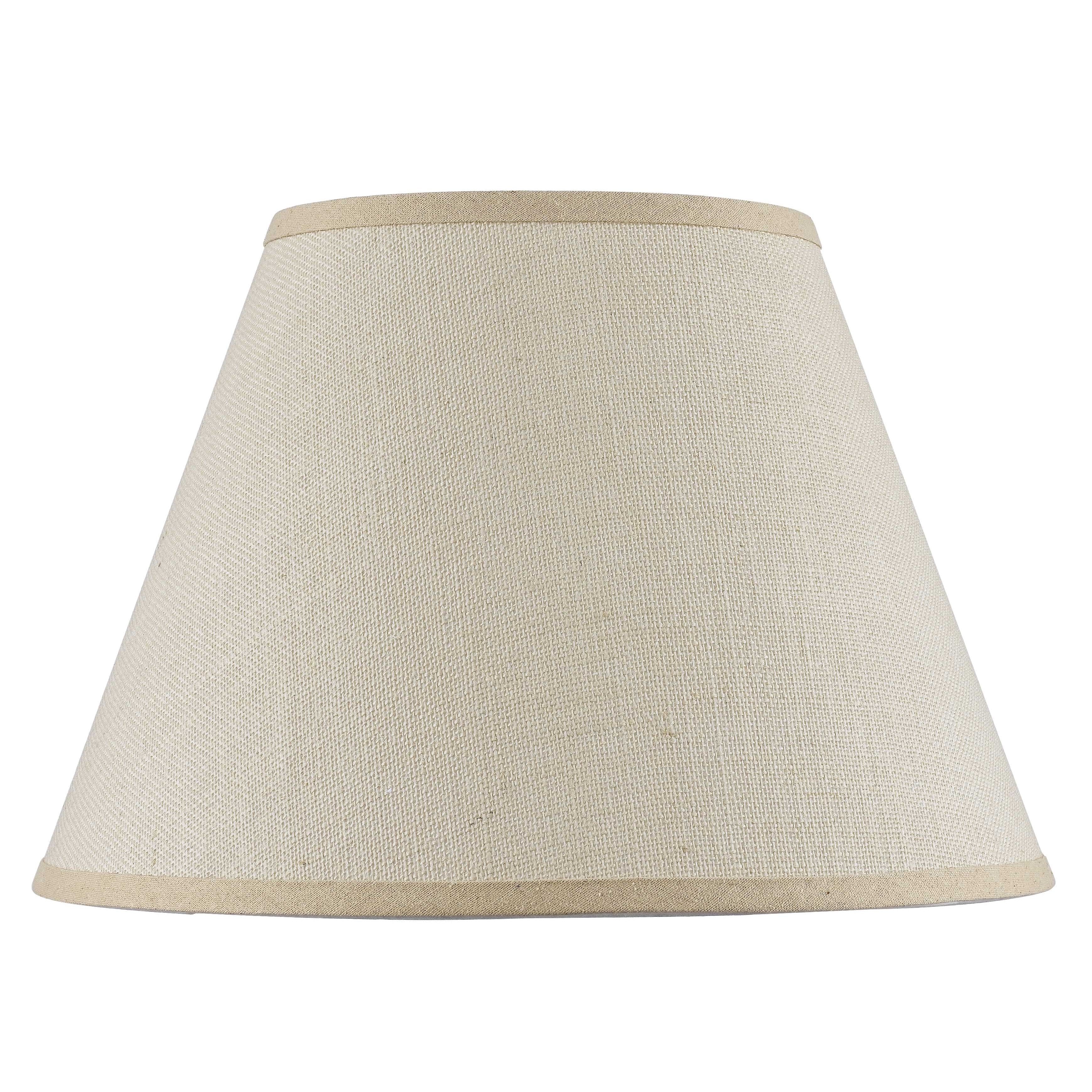 Hardback Tan Iron Burlap Shade
