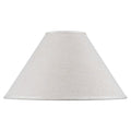 White Hardback Fine Burlap Shade