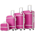 Hardshell Luggage Sets 4 Pieces 20 24 28 Luggages And Cosmetic Case Spinner Suitcase With Tsa Lock Lightweight