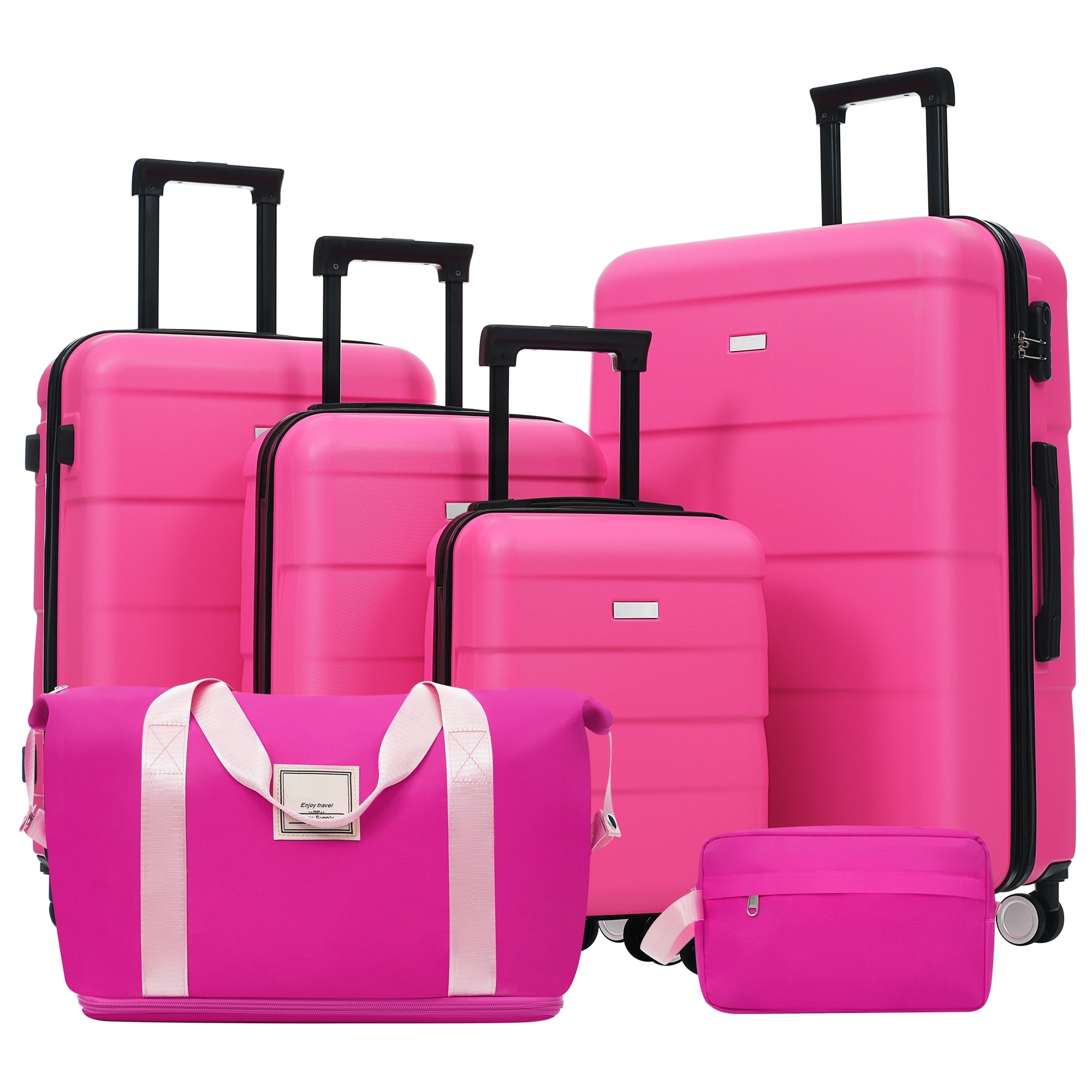 Hardshell Luggage Sets 4 Pcs Bag Spinner Suitcase With Tsa Lock Lightweight 16In 20In 24In 28In Luggages