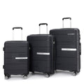 Hardshell Suitcase Double Spinner Wheels Pp Luggage Sets Lightweight Durable Suitcase With Tsa Lock 3 Piece Set 20 24 28