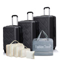Hardshell Suitcase With Spinner Wheels Abs Luggage Sets Lightweight Durable Suitcase