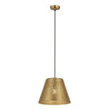 Hargen 15 Inch Wide 1 Light Pendant In Antique Brass 15In W X 15In D X 11In H