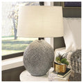 Harif Casual Beige Paper Table Lamp 18 W X 10 D X 26 H