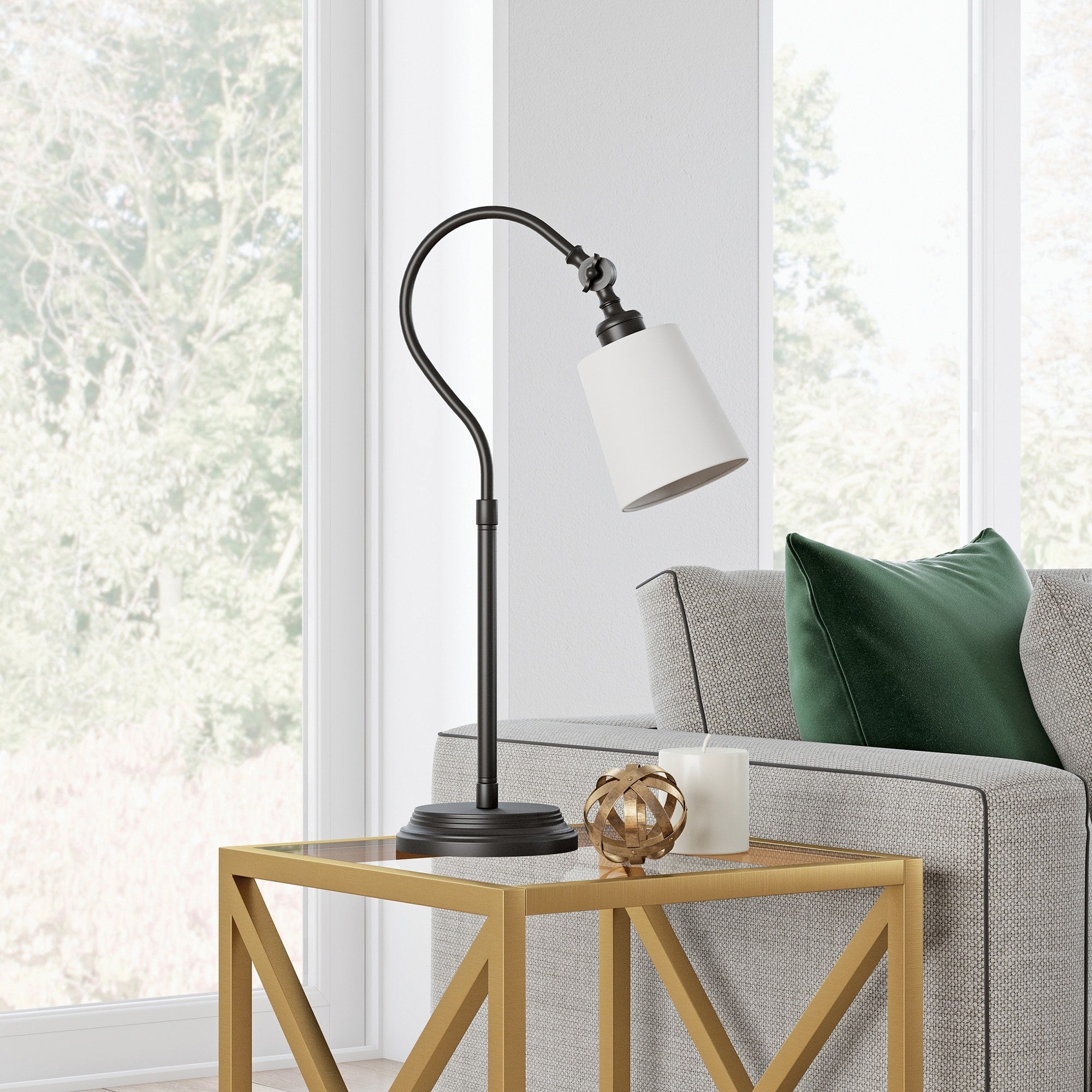 Harland Blackened Bronze Table Lamp