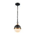 Harmelin 7 Inch Wide 1 Light Mini Pendant In Matte Black 7In W X 7In D X 10In H