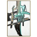 Harp Finial Crosscurrent Form Study Canvas Wall Art 54 W X 84 H